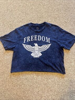 Social Culture Women's Eagle FREEDOM Tie Dye Tee